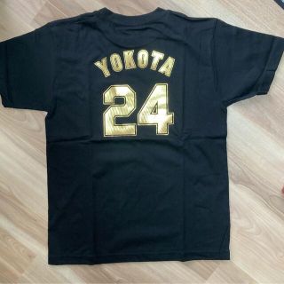 阪神タイガース　横田選手　ゴールド　背番号　Tシャツ　Lサイズ フリーサイズ(記念品/関連グッズ)