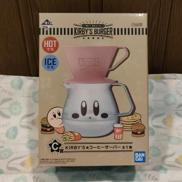 BANDAI(バンダイ)の一番くじ　星のカービィ　C賞　コーヒーサーバー エンタメ/ホビーのおもちゃ/ぬいぐるみ(キャラクターグッズ)の商品写真