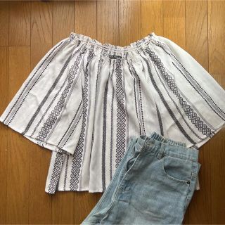 スプレイ(SpRay)のSpRay 夏服 トップス 柄ブラウス オフショル(シャツ/ブラウス(半袖/袖なし))