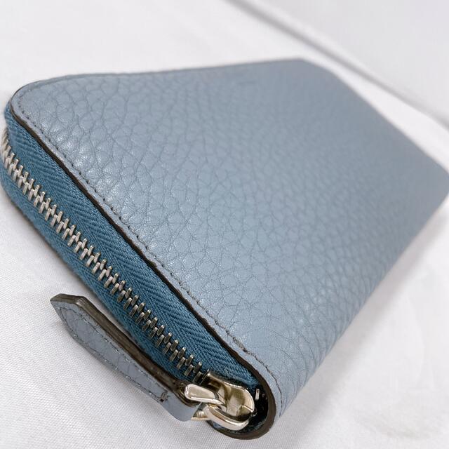 取寄品 フェンディ FENDI ジップアラウンド 長財布 ライトブルー