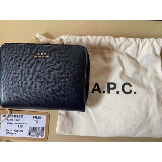 アーペーセー(A.P.C)のA.P.C. Emmanuelle コンパクトウォレット(ブラック)美品(財布)