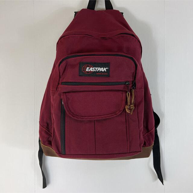 90s USA製 EASTPAK バーガンディ レザー リュック