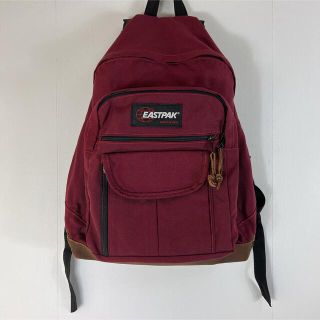 イーストパック(EASTPAK)の90s USA製 EASTPAK バーガンディ レザー リュック(バッグパック/リュック)