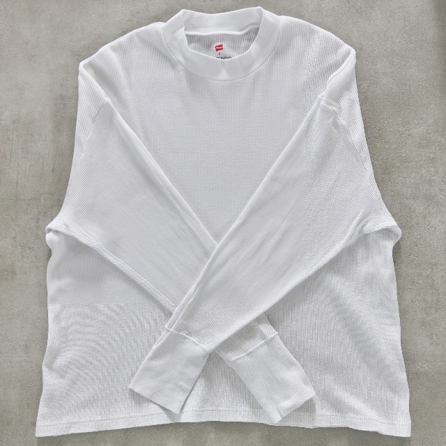 Hanes(ヘインズ)の Hanes for BIOTOP Cotton Stretch Thermal メンズのトップス(Tシャツ/カットソー(七分/長袖))の商品写真