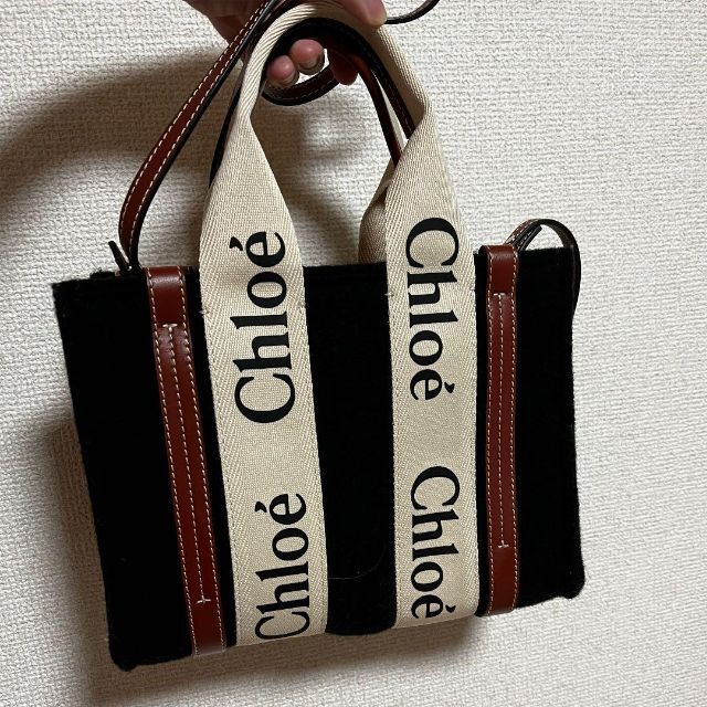 美品!Chloe♡ WOODY / ストラップ付きスモールトートバッグ