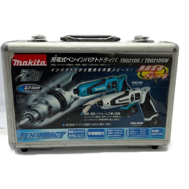 Makita(マキタ)の◆◆MAKITA マキタ 充電式ペンインパクトドライバ TD021DS 青 インテリア/住まい/日用品のインテリア/住まい/日用品 その他(その他)の商品写真