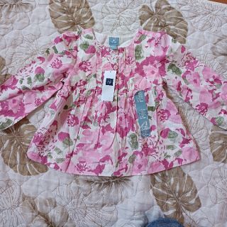 ベビーギャップ(babyGAP)の新品、未使用baby GAP花柄ワンピース(ワンピース)