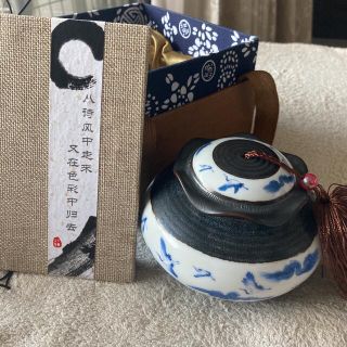 中国陶器の茶道具（茶葉入れ）(小物入れ)