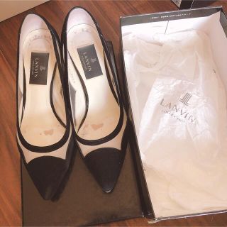 ランバン(LANVIN)の【LANVIN】ブラックパンプス（22.5）(ハイヒール/パンプス)