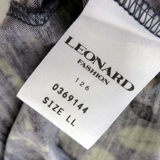 LEONARD - レオナール LEONARD カットソー ブラウス 長袖 ウール ... レオナール LEONARD カットソー ブラウス 長袖 ウール シルク LL