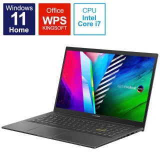 エイスース(ASUS)の新品 VivoBook 15 Core i7/有機EL搭載 インディーブラック (ノートPC)