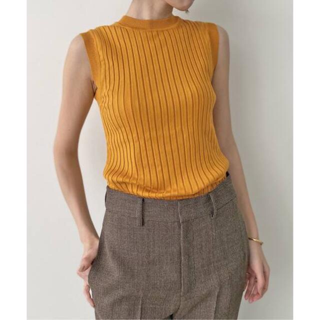 L'Appartement DEUXIEME CLASSE(アパルトモンドゥーズィエムクラス)の【HAVEL studio】RIB SLEEVELESS PULLOVER レディースのトップス(ニット/セーター)の商品写真