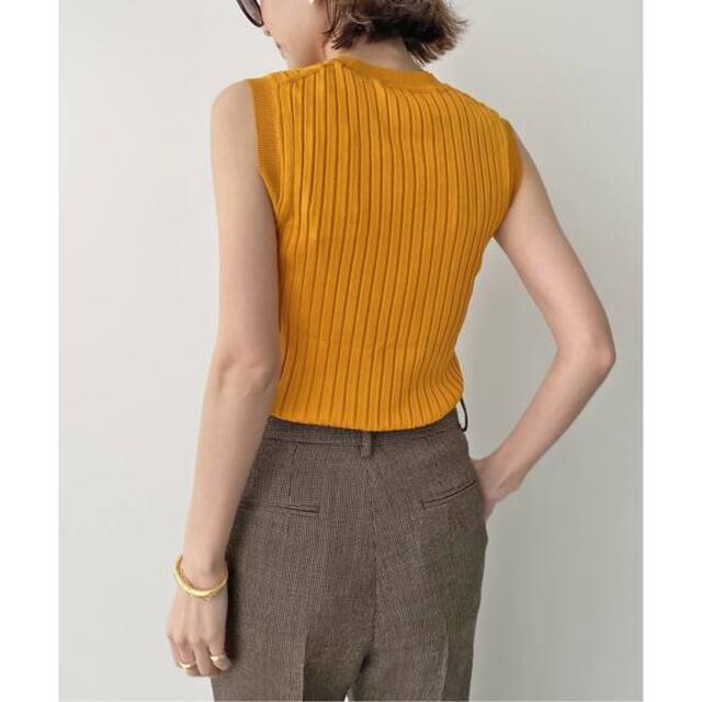 L'Appartement DEUXIEME CLASSE(アパルトモンドゥーズィエムクラス)の【HAVEL studio】RIB SLEEVELESS PULLOVER レディースのトップス(ニット/セーター)の商品写真