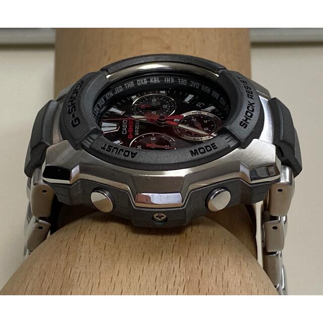 G-SHOCK(ジーショック)のG-SHOCK/クロノグラフ/G-1000D/メタルバンド/シルバー/時計/良品 メンズの時計(腕時計(デジタル))の商品写真