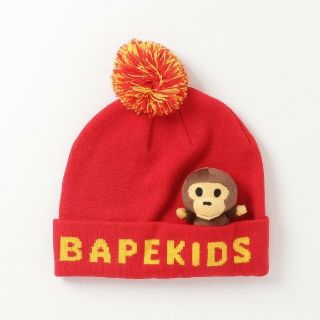 アベイシングエイプ(A BATHING APE)のBAPE KIDS BABY MILO PLUSH DOLL KNIT CAP(帽子)