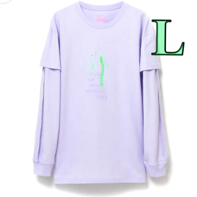 SONY(ソニー)の米津玄師　せきついさんTシャツ  パープル　L 脊椎がオパールになる頃 レディースのトップス(Tシャツ(長袖/七分))の商品写真