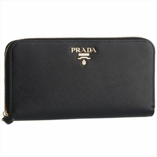 プラダ(PRADA)のプラダ PRADA 長財布 SAFFIANO METAL ORO 1ML506 NERO(財布)