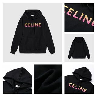 celine - #ad145 Celine  レインボーグラデーションスウェット・パーカー