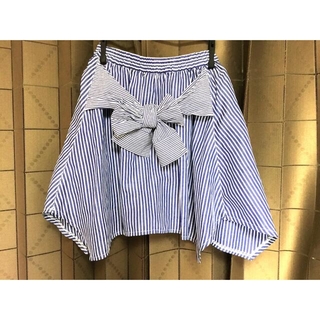 未使用品✨［Pink latte］シャツデザインのスカートXS（145〜155）(スカート)
