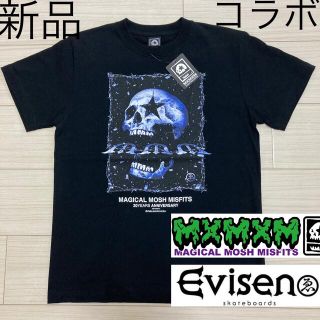 マジカルモッシュミスフィッツ(MAGICAL MOSH MISFITS)の新品未 コラボ◆EVISEN x MxMxM◆スカル マジカルドクロ Tシャツ(Tシャツ/カットソー(半袖/袖なし))