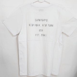 サタデーズニューヨークシティ(Saturdays NYC)の【XS】サタデーズニューヨークシティ/半袖Tシャツ/Chest/白(Tシャツ/カットソー(半袖/袖なし))