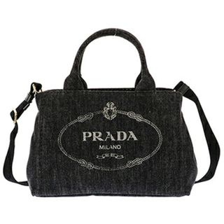 プラダ(PRADA)のプラダ PRADA ハンドバッグ DENIM 1BG439 NERO(ハンドバッグ)