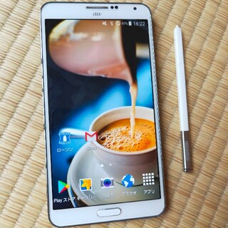 SAMSUNG - au Galaxy Note3 SCL22 ホワイト　動作良好