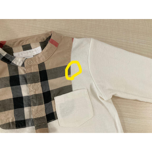 BURBERRY(バーバリー)のBURBERRY ロンパース カバーオール 12m 80cm キッズ/ベビー/マタニティのベビー服(~85cm)(ロンパース)の商品写真