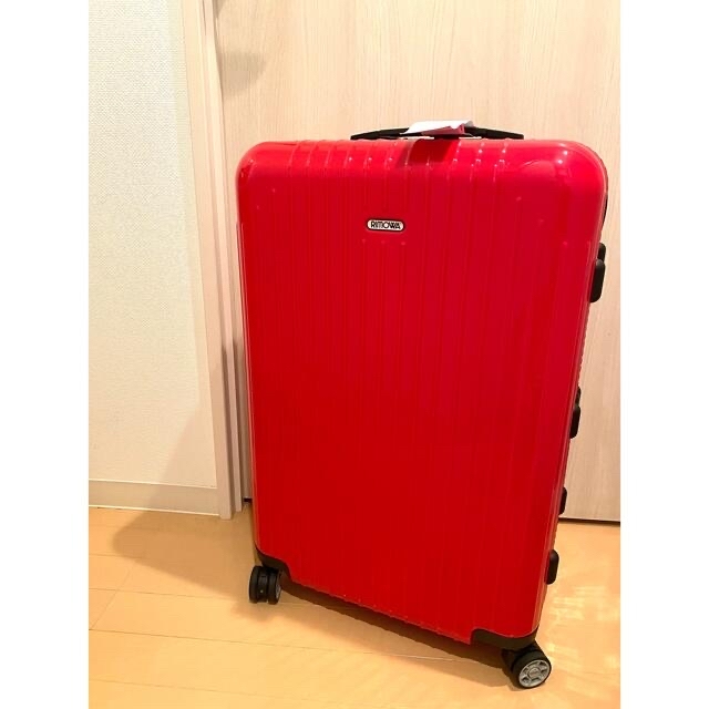 Rimowaリモワ65Lサルサエアー4輪 レッド 赤 スーツケースバッグ ...