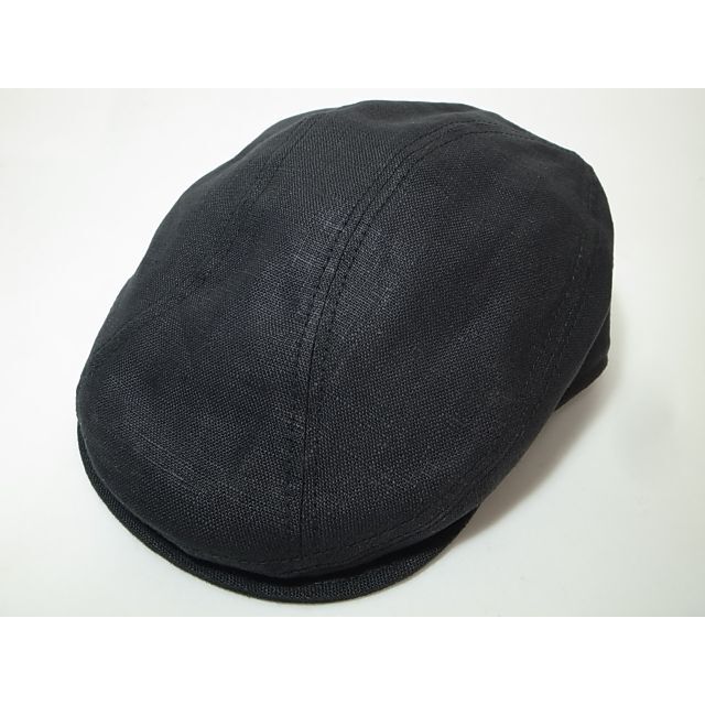 帽子新品ニューヨークハットUSA製Linen 1900リネン素材 黒XXL