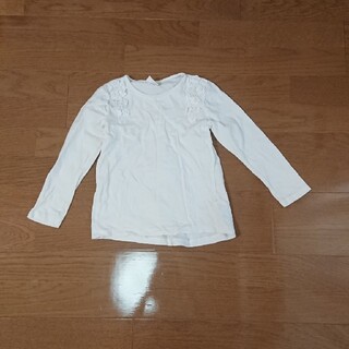 ザラキッズ(ZARA KIDS)の白ロンT(Tシャツ/カットソー)