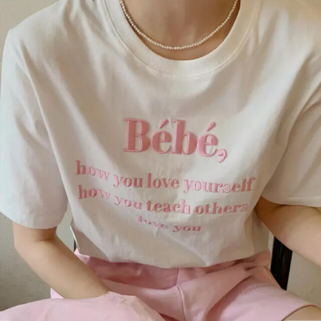 BeBe(ベベ)のベベ刺繍Tシャツ レディースのトップス(Tシャツ(半袖/袖なし))の商品写真