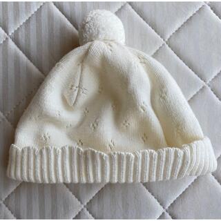 ニシマツヤ(西松屋)の秋冬　新生児　帽子　サイズ40〜42cm 赤ちゃん(帽子)