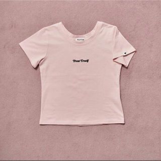 エピヌ(épine)のTreatÜrself mini logo T-shirt(pink×black(Tシャツ(半袖/袖なし))