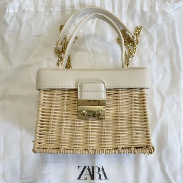 ZARA(ザラ)のZARA ラタン　カゴバッグ レディースのバッグ(かごバッグ/ストローバッグ)の商品写真