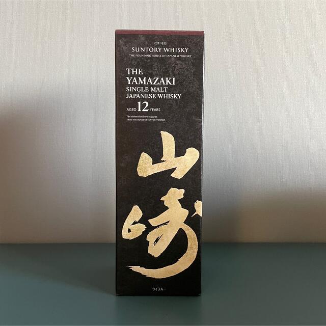 サントリー(サントリー)のラスト1本のみ　山崎12年　700ml　シングルモルト　箱あり 食品/飲料/酒の酒(ウイスキー)の商品写真