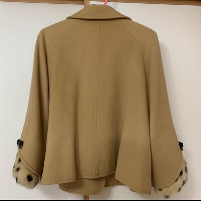 UNIVERVAL MUSE キャメル　ファーコート　リボン レディースのジャケット/アウター(毛皮/ファーコート)の商品写真
