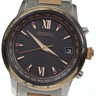 セイコー(SEIKO)の★箱・保証書付き【SEIKO】セイコー ブライツ 800本限定 ルビー SAGZ100/7B27-0AK0 ソーラー電波 メンズ_699109(腕時計(アナログ))