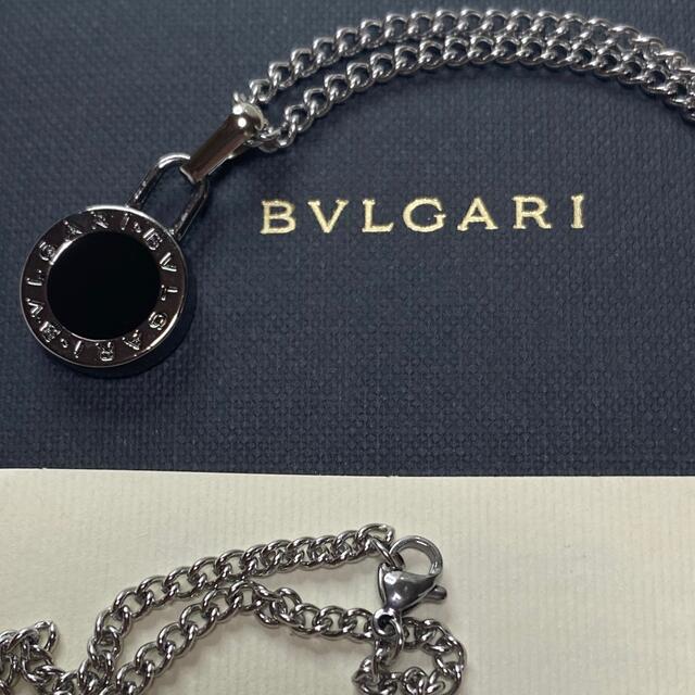 【新品正規品】BVLGARI ペンダント チャーム +チェーン 革紐 ネックレス