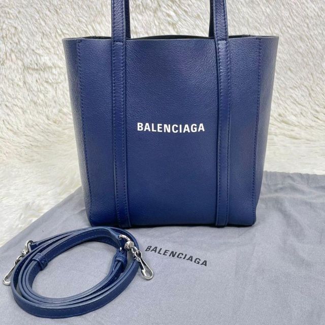 バレンシアガ　BALENCIAGA　ハンドバッグ　エブリデイ トートXXS　青