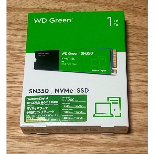 新品 未開封 SSD NVMe 1TB WD Green SN350