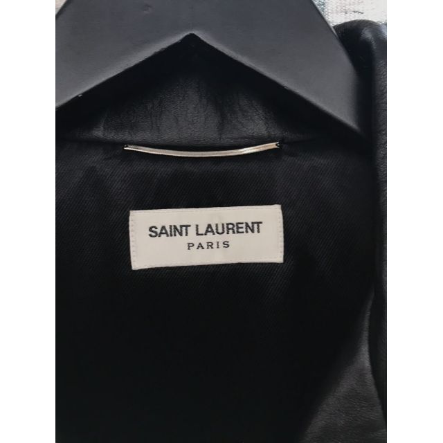 Saint Laurent(サンローラン)のサンローランパリ★17SS L17ブラッドラスターレザーライダースジャケット メンズのジャケット/アウター(ライダースジャケット)の商品写真
