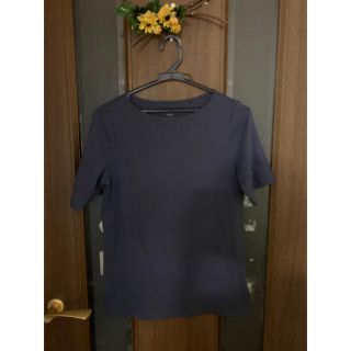 ユニクロ(UNIQLO)のユニクロTシャツL スモーキーブルーパープル(Tシャツ(半袖/袖なし))