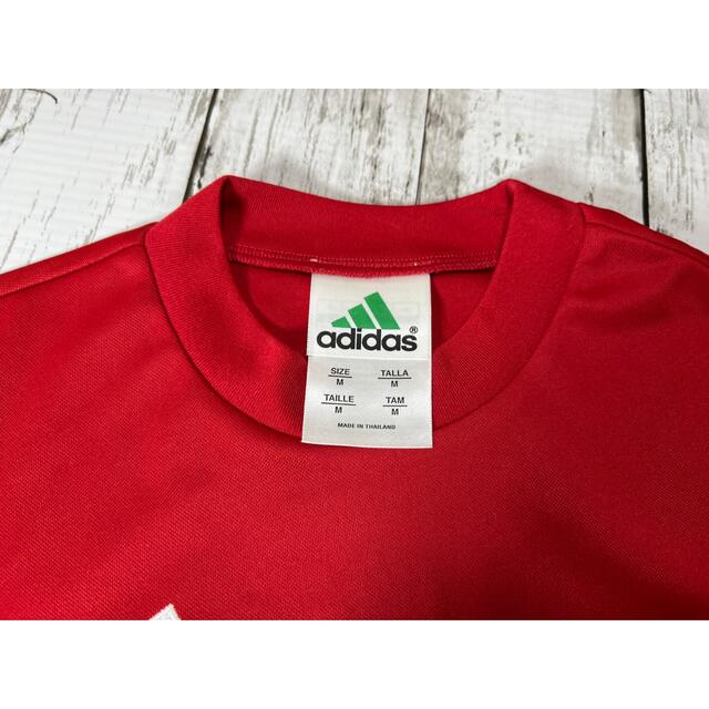 adidas(アディダス)の新品未使用⭐️adidasサッカーセットアップ⭐️110〜120cm⭐️レッド キッズ/ベビー/マタニティのキッズ服男の子用(90cm~)(その他)の商品写真