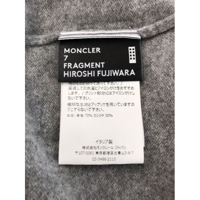 MONCLER(モンクレール)の モンクレールジーニアス×フラグメント★胸ロゴカシミヤ混ニットセーター メンズのトップス(ニット/セーター)の商品写真