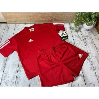 アディダス(adidas)の新品未使用⭐️adidasサッカーセットアップ⭐️120〜130cm⭐️レッド(その他)