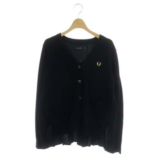 フレッドペリー(FRED PERRY)のフレッドペリー FRED PERRY ニット カーディガン 長袖 切替 6 黒(カーディガン)