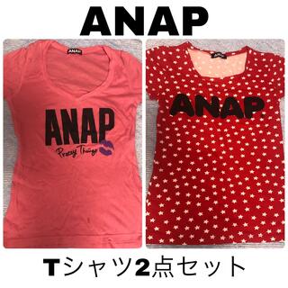 ANAP 人気Tシャツ2点セット(Tシャツ(半袖/袖なし))
