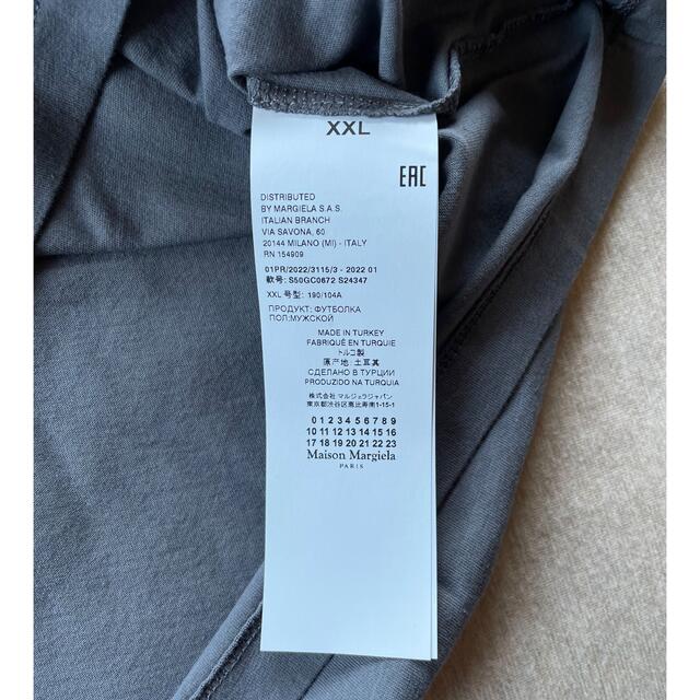 22SS新品XXL メゾン マルジェラ レギュラー コットン Tシャツ グレー 【おまけ付】 51.0%OFF laniere