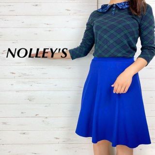 ノーリーズ(NOLLEY'S)のNOLLEYS ノーリーズ イタリア ウール フレアスカート 無地(ひざ丈スカート)